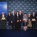 Connections of Cracksman and Winx receive their trophies for the Longines World's Best Racehorse 