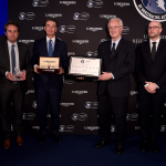 Olivier Delloye and Edouard de Rothschild from France Galop with Louis Romanet (IFHA) and Matthiew B