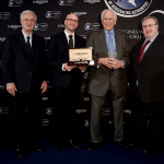 Louis Romanet, Matthieu Baumgartner, Sir Evelyn de Rothschild and Brian Kavanagh